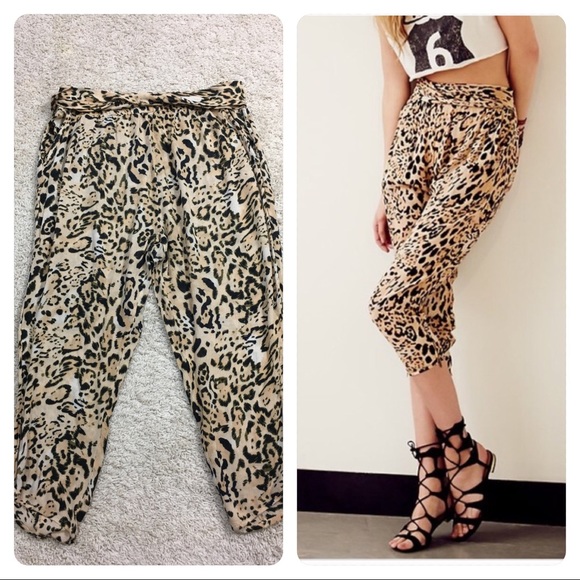 Free People Pants - Free People leopard harem pants