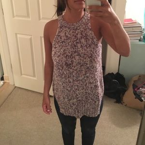 Knit sleeveless sweater