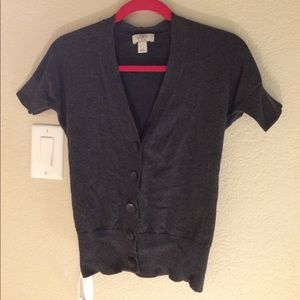 Grey button down sweater