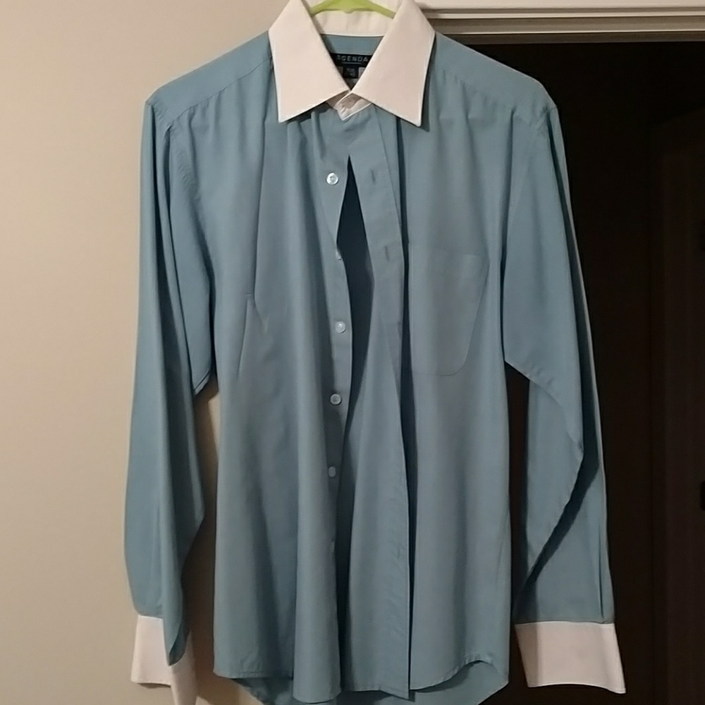 Agenda Contrast Dress Shirt