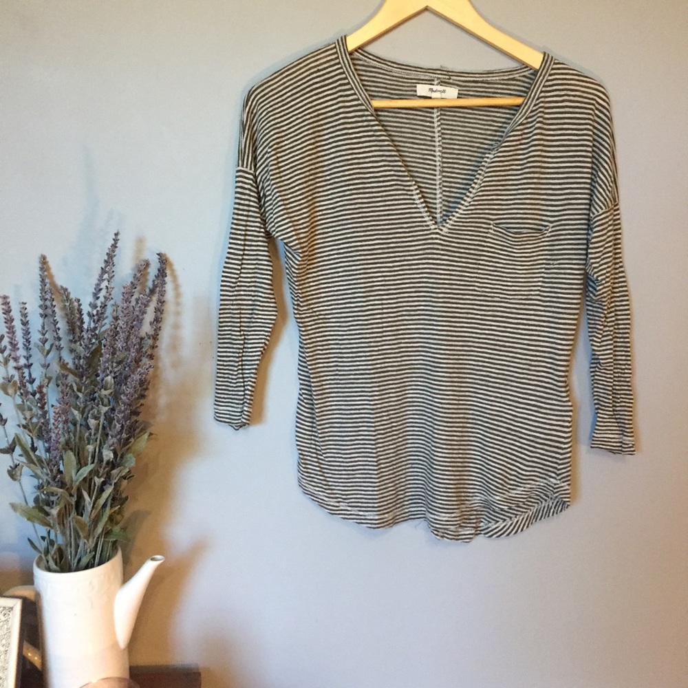 Last chance to buy! Green striped top