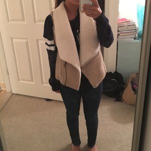 Shearling vest