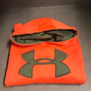 Ysm Orange under armour hoodie