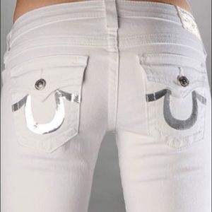 True Religion Billy Silver Straight Leg Jean