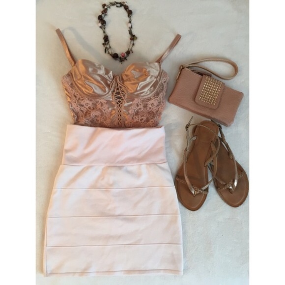 unbranded Dresses & Skirts - Blush pink bandage skirt small