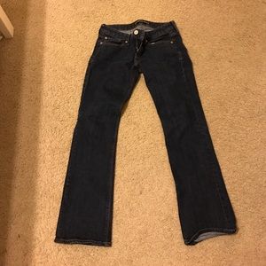 Express Stella Barely Boot Dark Wash Jeans