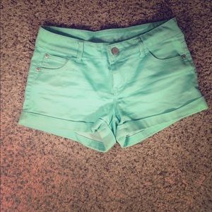 Sea foam green shorts
