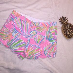 Scalloped Lilly Pulitzer shorts