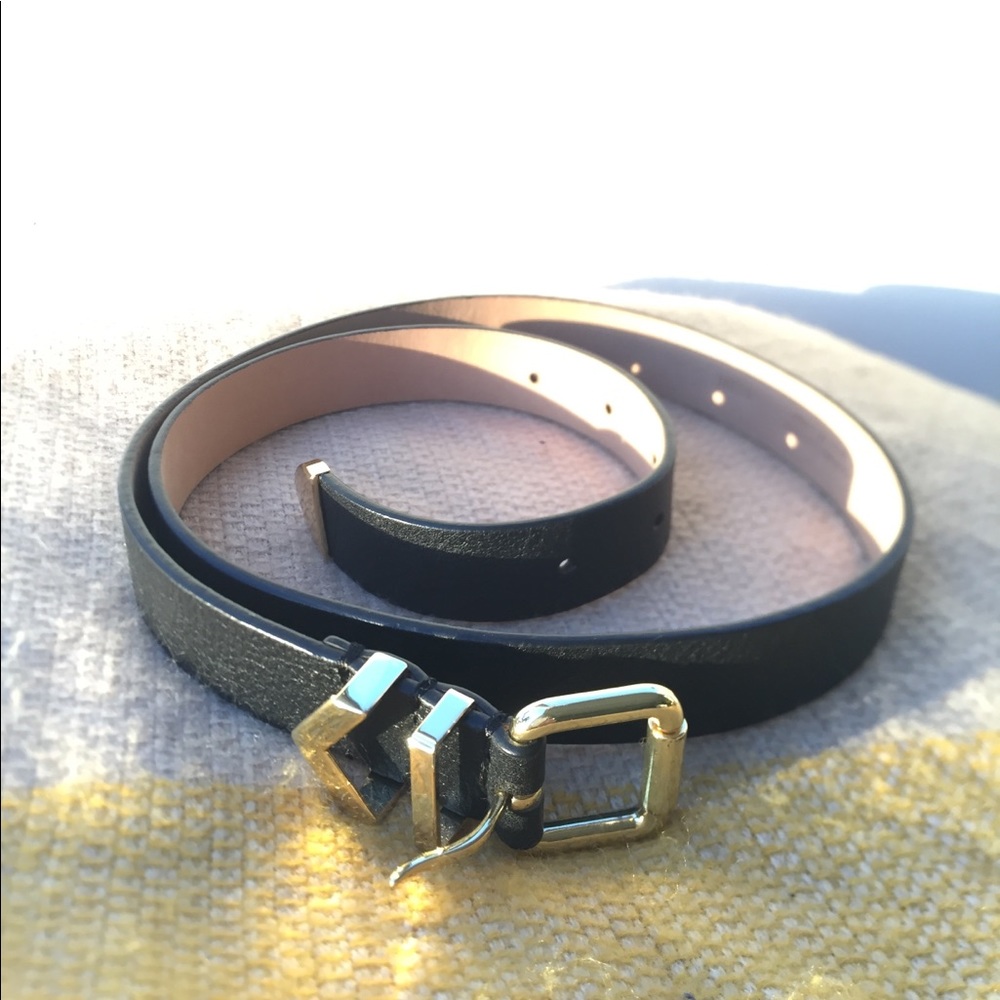 J Crew Chevron buckle leather belt