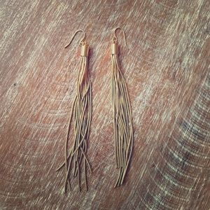 Gold Dangling Earrings