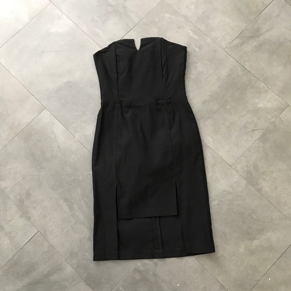 NASTYGAL front double slit mini bodycon dress