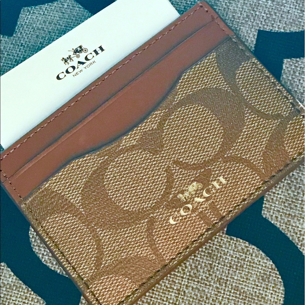 NEW Authentic COACH Card Wallet
