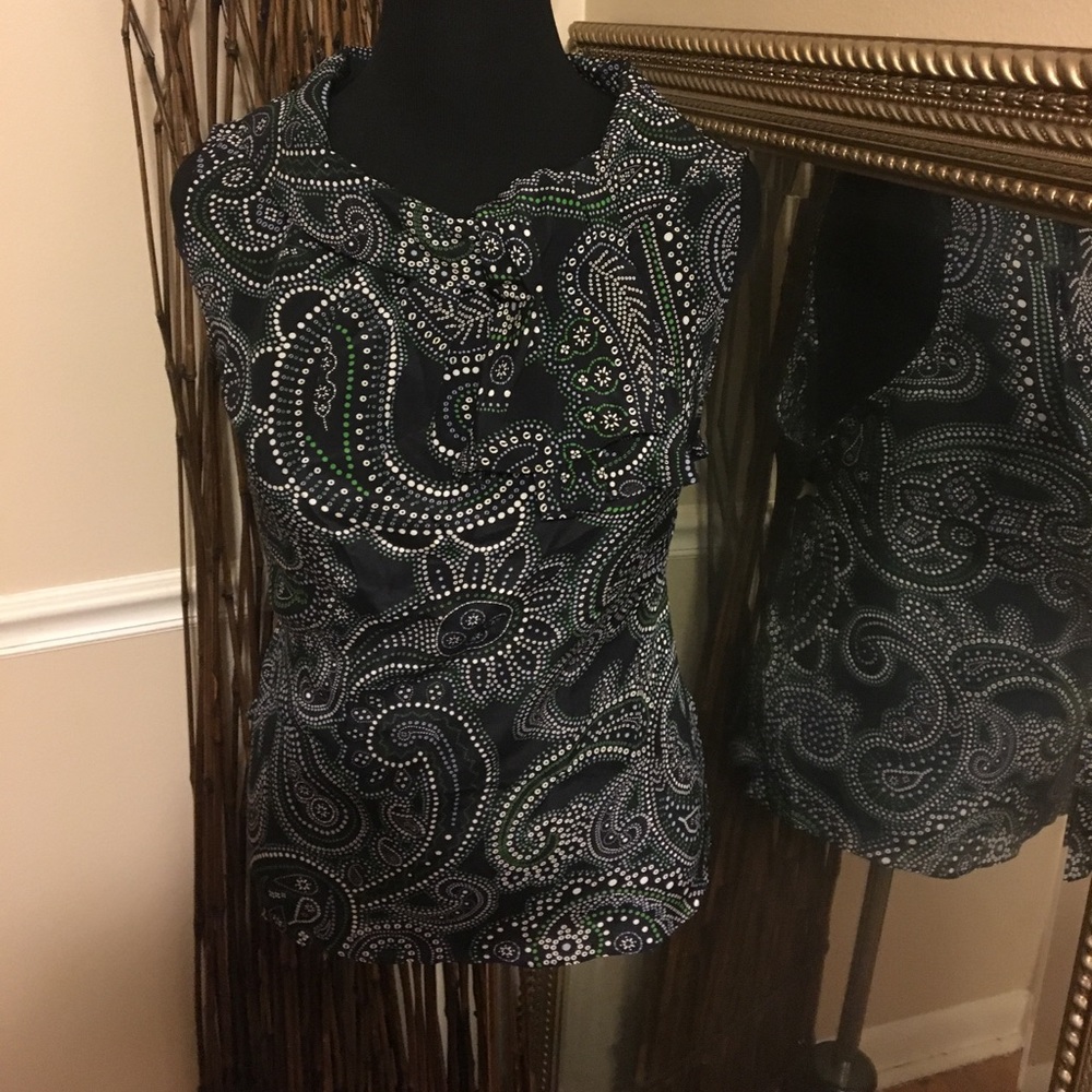 Paisley Sleeveless Top
