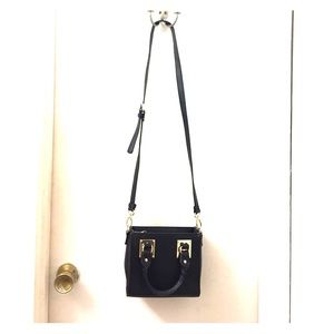 Black and gold crossbody