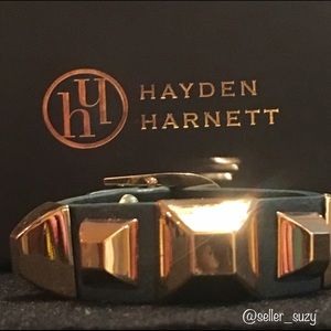 Hayden-Harnett Ramone Cuff in Malachite