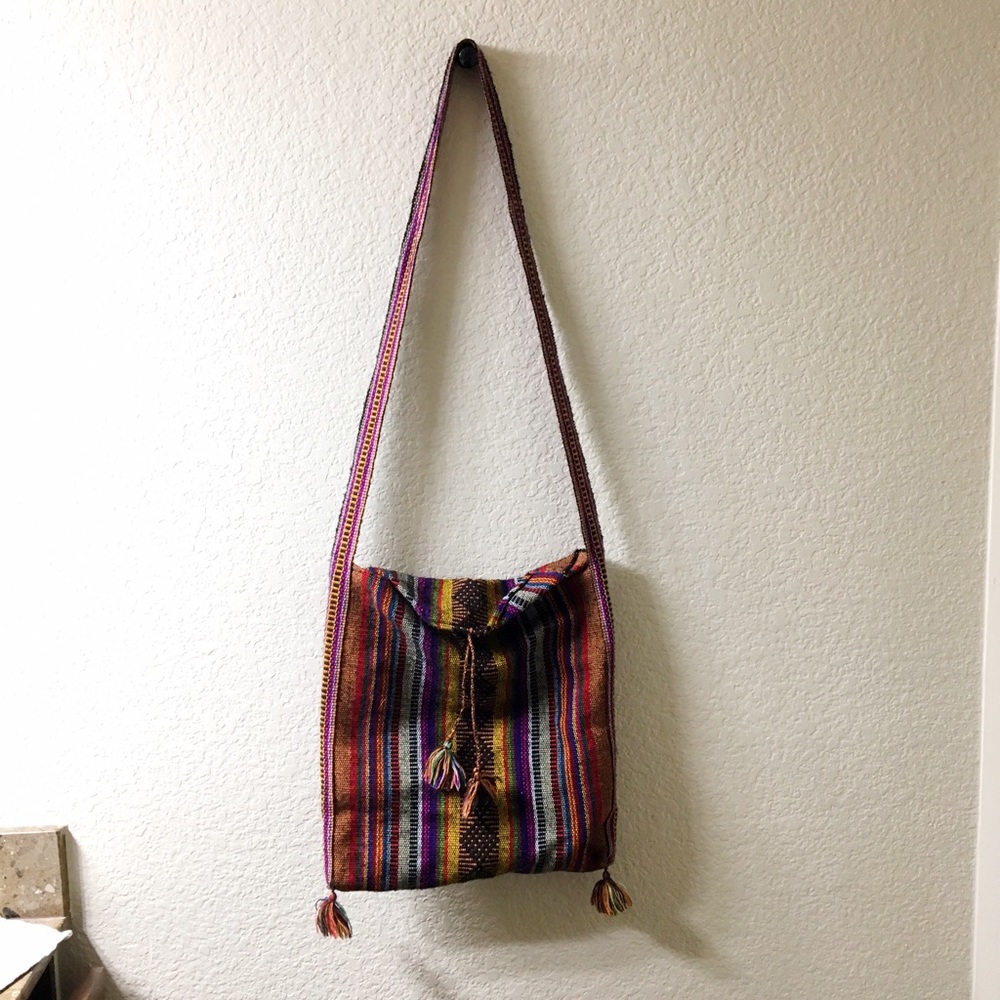 Colorful handmade boho bag
