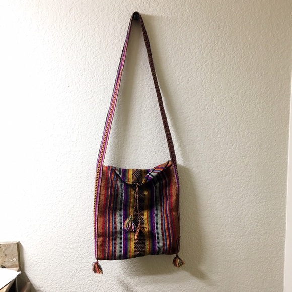 Colorful handmade boho bag - Picture 1 of 3