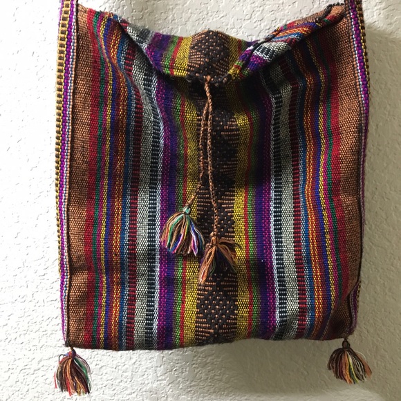 Colorful handmade boho bag - Picture 2 of 3