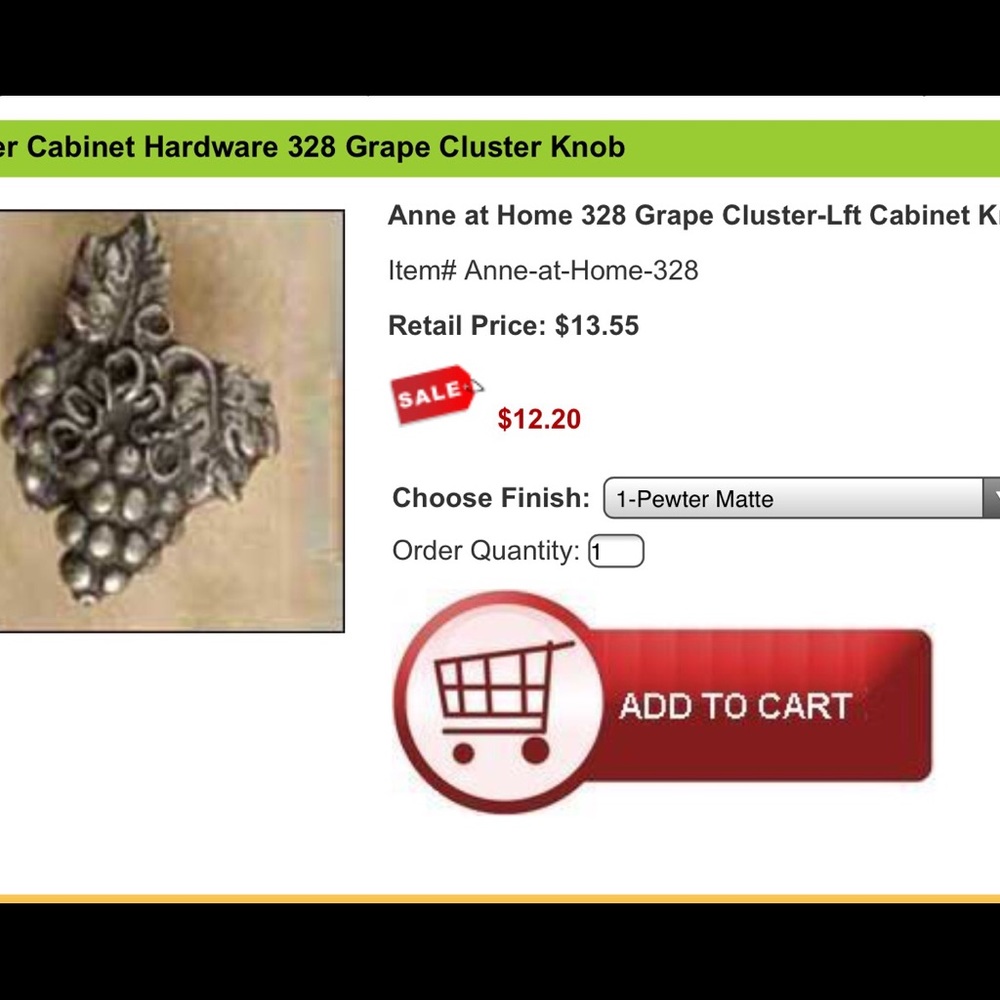 Kitchen cabinets knobs - Picture 2 of 2