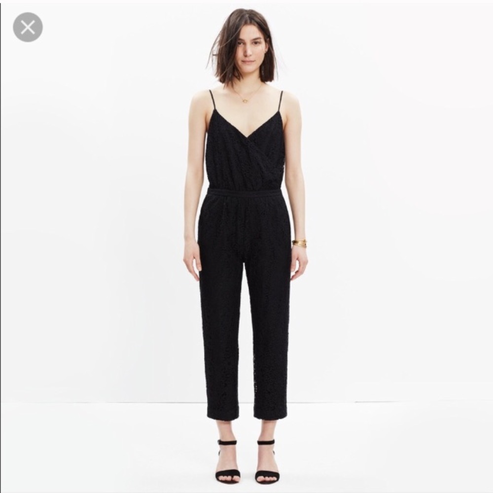 Madewell Lace Cami Wrap Jumpsuit