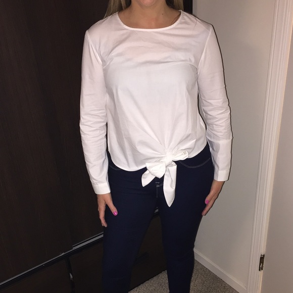 Zara white shirt with floral back medium and large - Picture 2 of 3