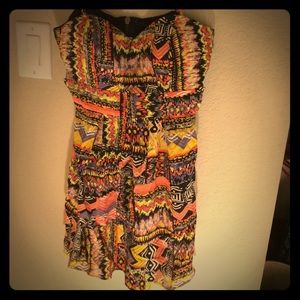 Tribal padded summer dress