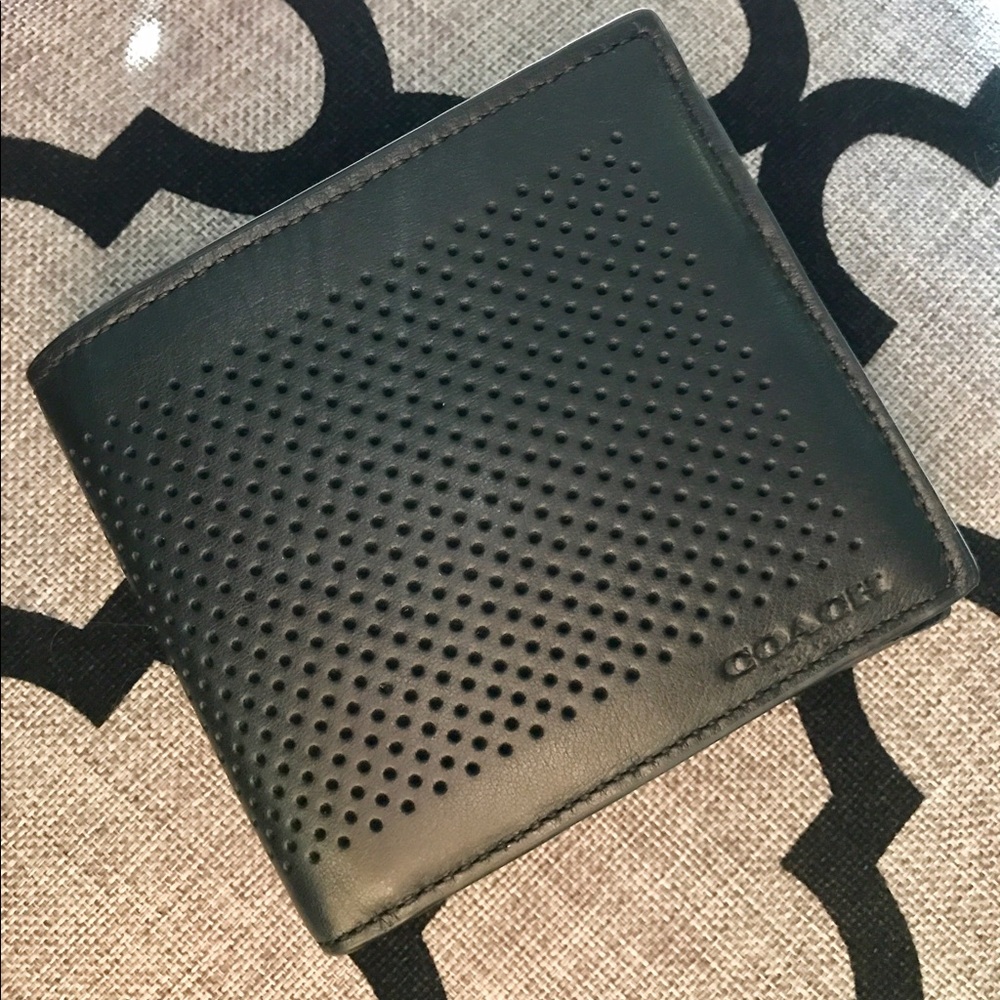 New Authentic Men's COACH Leather wallet