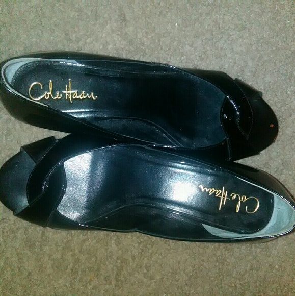 Cole Haan Patten Leather Wedges - Picture 1 of 2