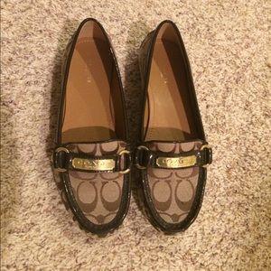 Coach women's brown loafers