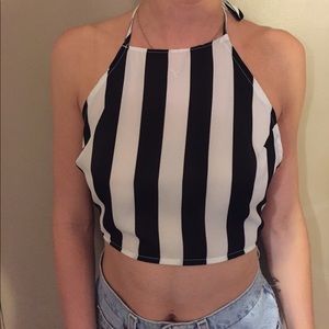 Halter stripped American apparel