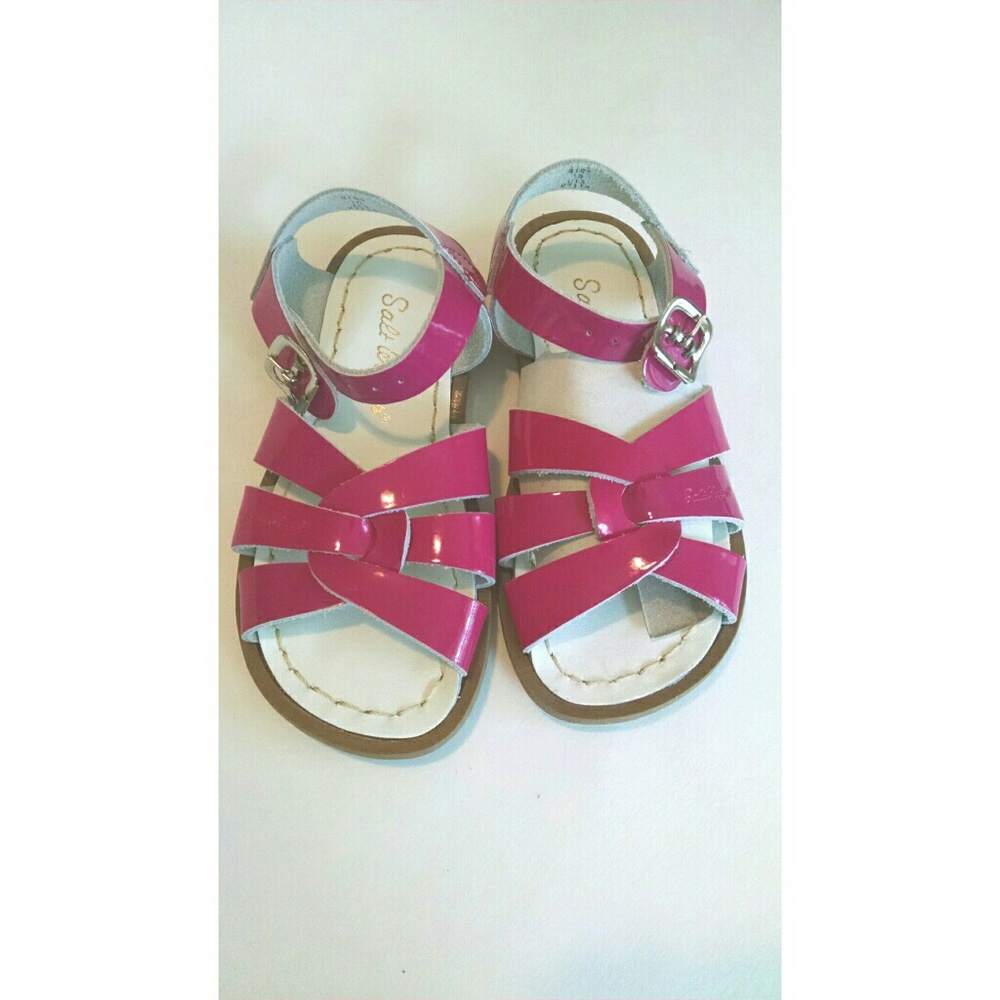 New Girls Pink Saltwater Sandals