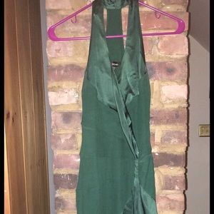 Green cocktail dress