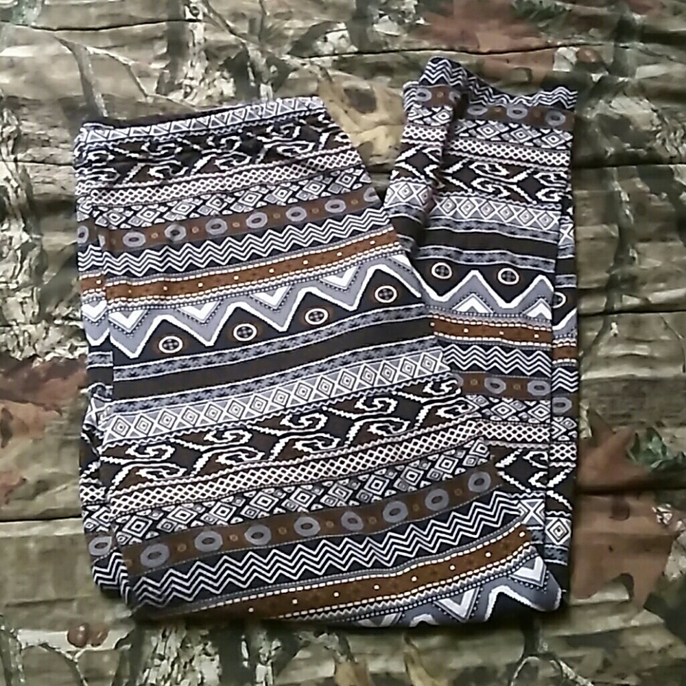Plus size fleece lined leggings