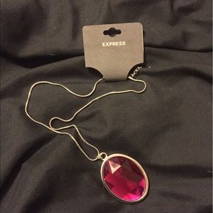 NWT Express Silver Jeweled Necklace