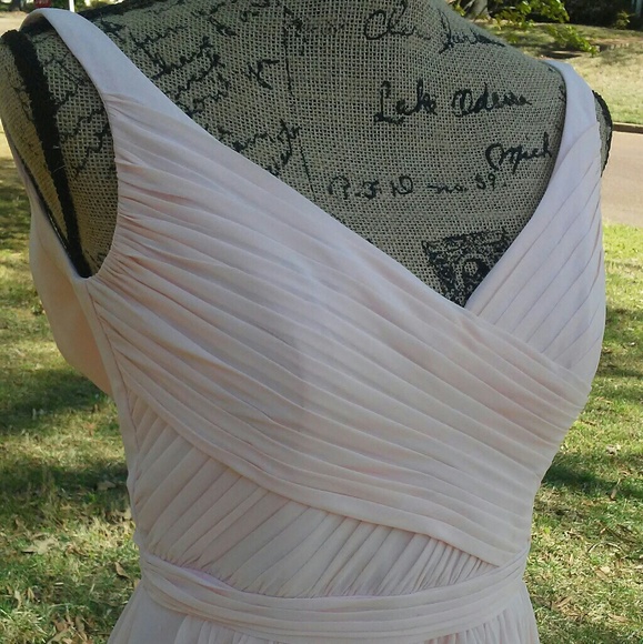 Davids Bridal Dress Pink Bridesmaid Formal - Picture 2 of 5