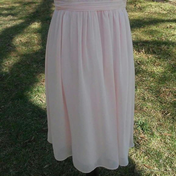 Davids Bridal Dress Pink Bridesmaid Formal - Picture 3 of 5