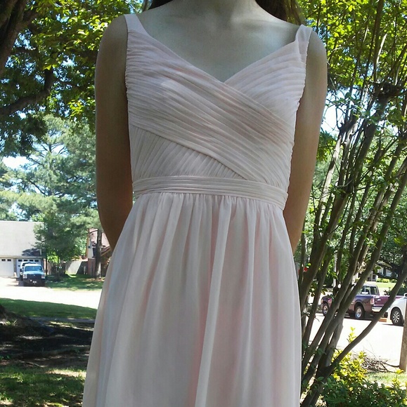 Davids Bridal Dress Pink Bridesmaid Formal - Picture 5 of 5