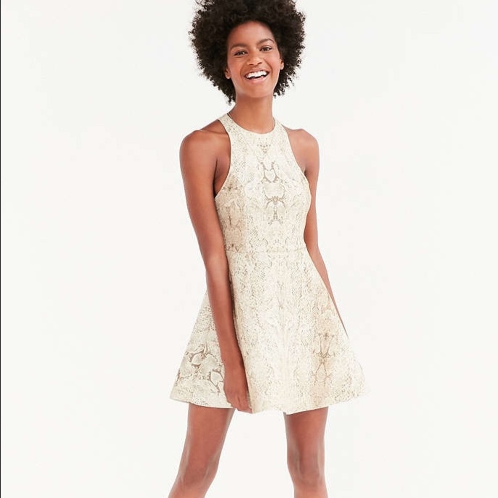 NWT UO Snakeskin Print Scuba Cupcake Dress LAST 1 - Picture 2 of 6