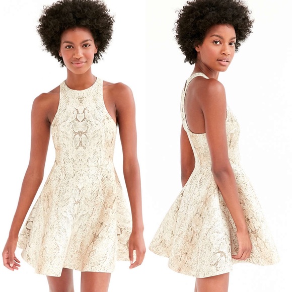 Urban Outfitters Dresses & Skirts - NWT UO Snakeskin Print Scuba Cupcake Dress LAST 1