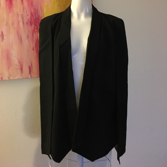 🆕Nasty Gal Black Cape Blazer - Picture 3 of 6