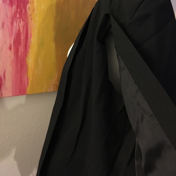 🆕Nasty Gal Black Cape Blazer - Picture 5 of 6