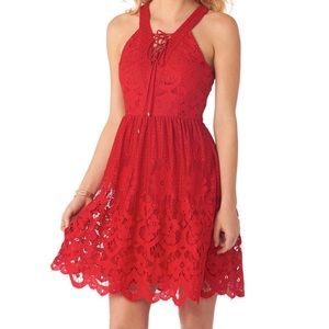 ECI Sleeveless lace dress