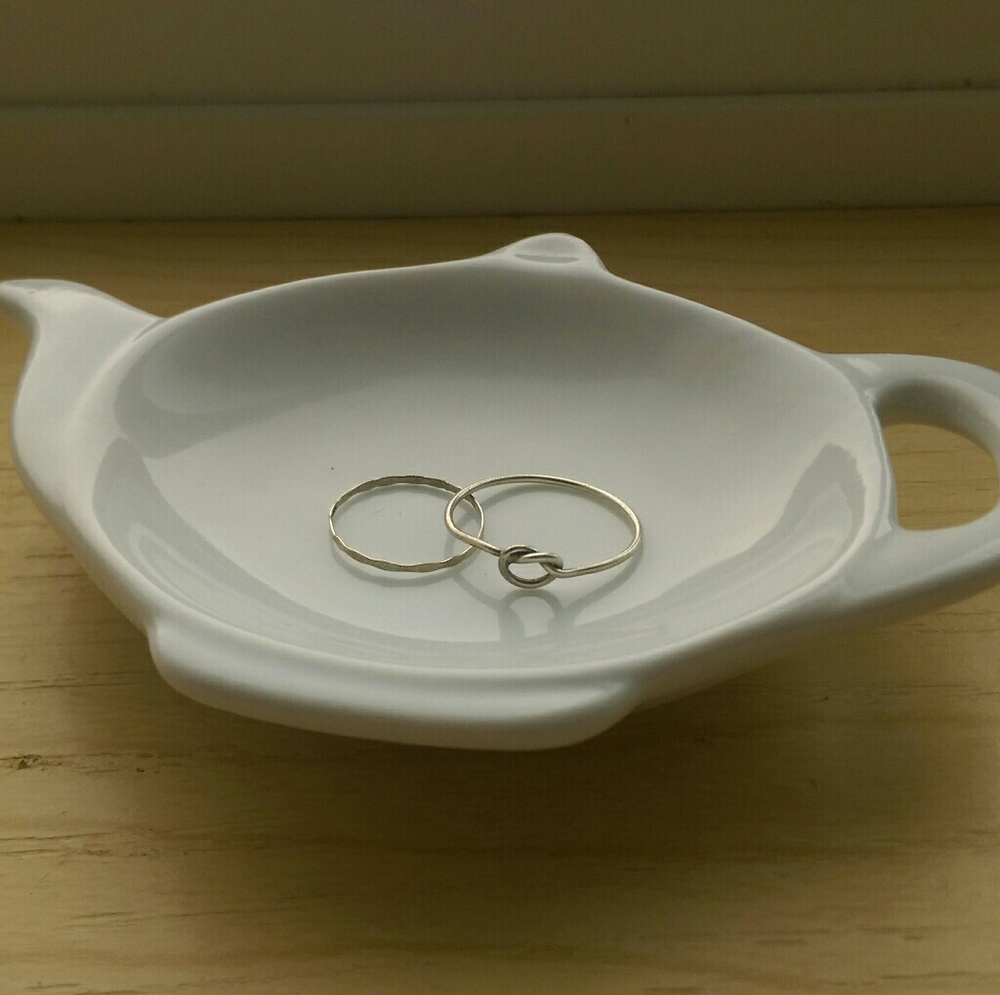 Sterling Silver Simplicity Ring Set