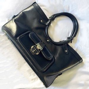 JIMMY CHOO LEATHER TOTE