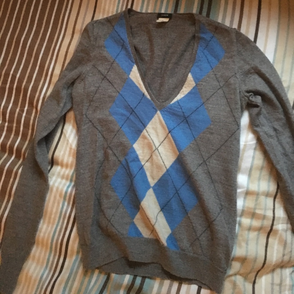 plaid sweater j crew