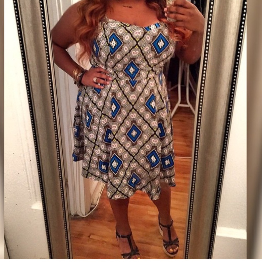 Fit and flare cami dress.