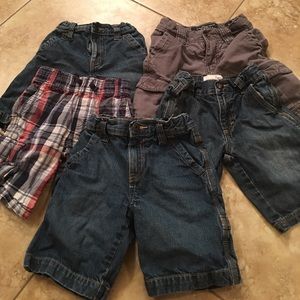 Bundle of Boys 5 & 5t shorts= 5 pairs