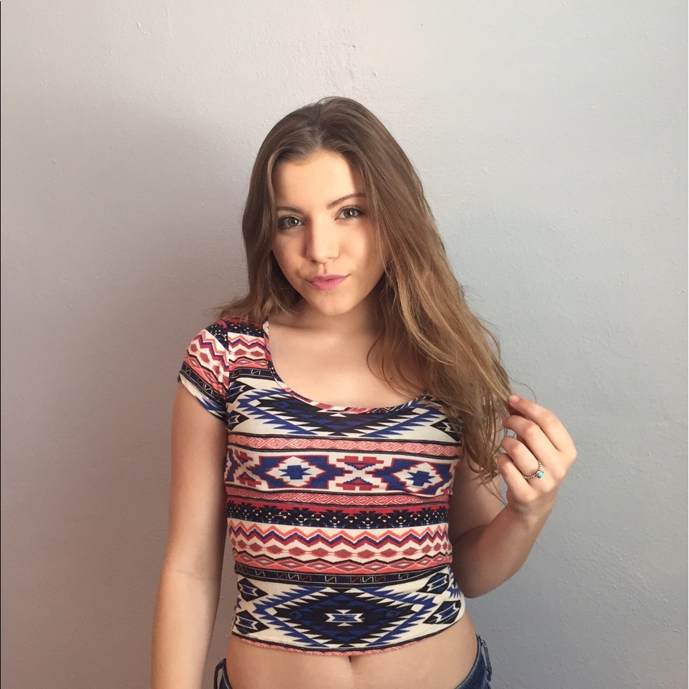 Aztec Crop Top