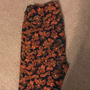 Lularoe Owl rooster OS leggings BNWOT