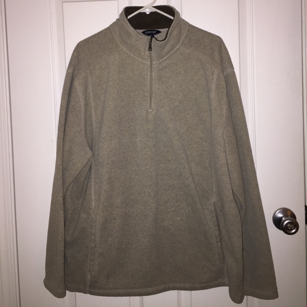 St. John's Bay Quarter-Zip Double-Knit Pullover